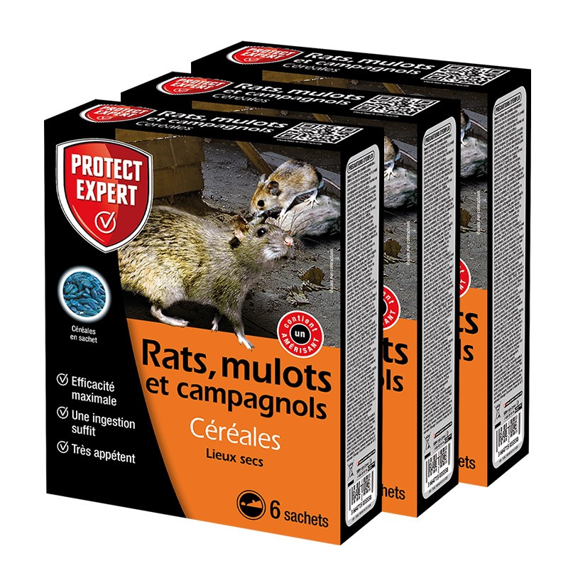 Céréales - Rats, Mulots et Campagnols x 3