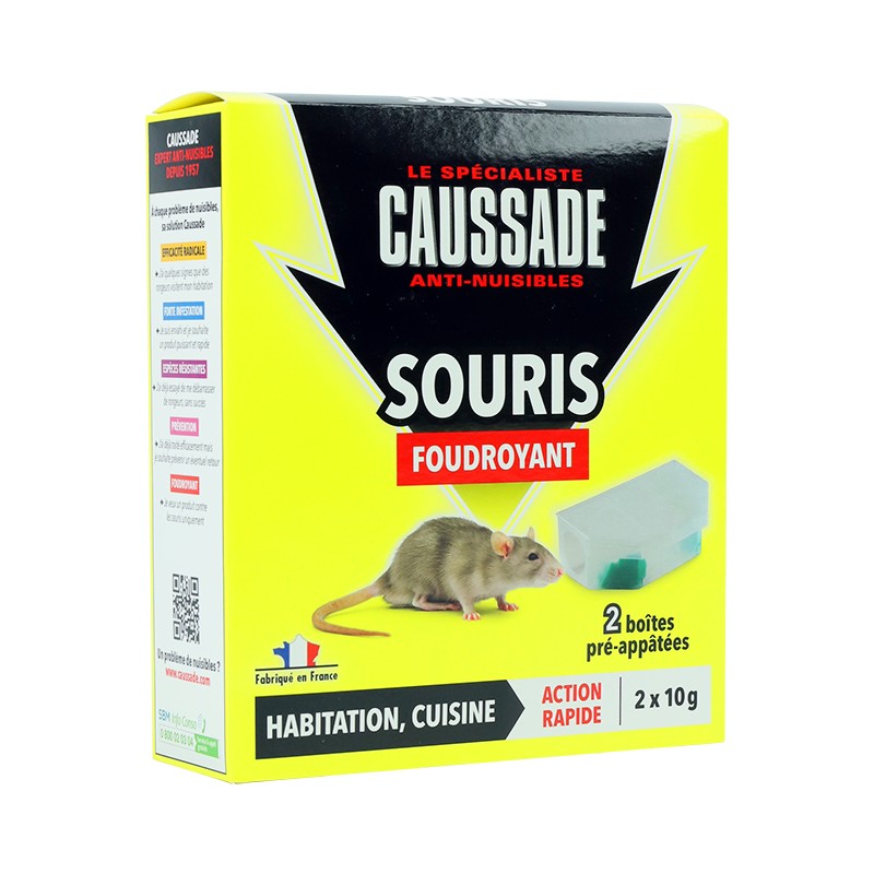 Boîtes pré-appâtées (x2) - Souris x 3