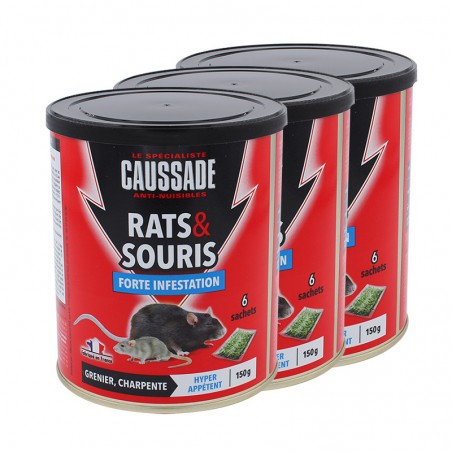 Céréales - Rats et Souris - Forte infestation x 3