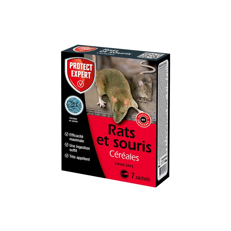 Lot de 2 boites Raticide Rats & Souris - Pat'Appât Espèces